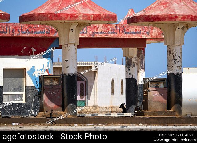 Old gas station close to airport and capital city, Socotra, Yemen, October 21, 2021. (CTK Photo/Ondrej Zaruba)