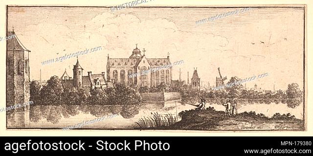 The church by the water. Artist: Wenceslaus Hollar (Bohemian, Prague 1607-1677 London); Date: 1625-77; Medium: Etching; only state; Dimensions: Sheet: 2 5/16 x...