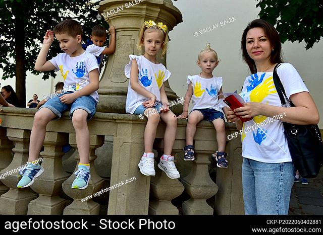 The Ukrainian Mothers' March to draw attention to the murder of Ukrainian children and women by the Russian army took place in Brno, Czech Republic, on Saturday