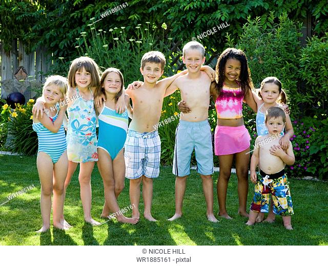 children in swimsuits