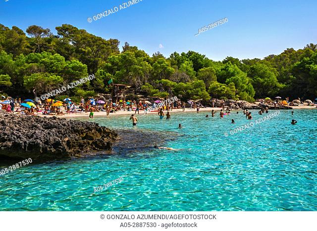 Cala Turqueta Beach. Ciutadella de Menorca Municipality. Minorca Island. Balearic Islands. Spain