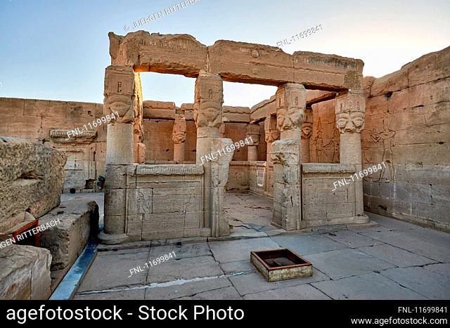 Temple of Hathor, Temple of Dendera, Dendera, Egypt, Africa