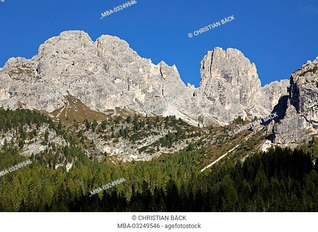 Cadini group in the dolomites, South Tirol, Sexten Dolomites, Northern Italy, Italy