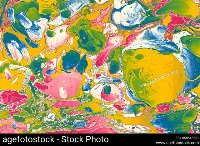 Abstract creative marbling pattern for fabric, design background texture