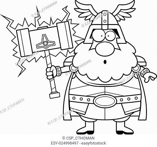 Surprised Cartoon Thor, Stock Vector, Vector And Low Budget Royalty Free  Image. Pic. ESY-024998497 | agefotostock