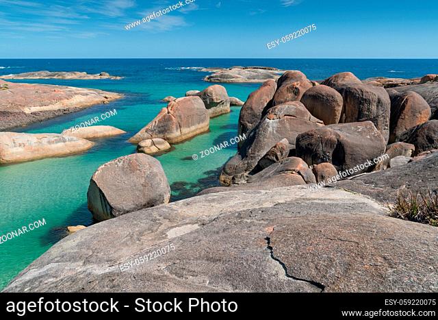 Impressing coastal landscape of the William Bay National Park, Western Australia
