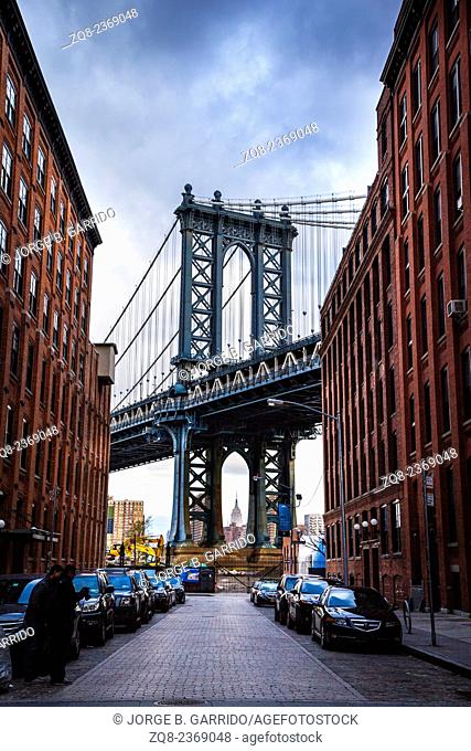 Manhattan Bridge, from Dumbo, Brooklyn