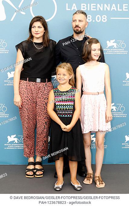 Katrin Gebbe, Katerina Lipovska, Murathan Muslu and Adelia-Constance Ocleppo at the Photocall on Pelican Blood / Pelican Blood at the Venice Biennale 2019 /...