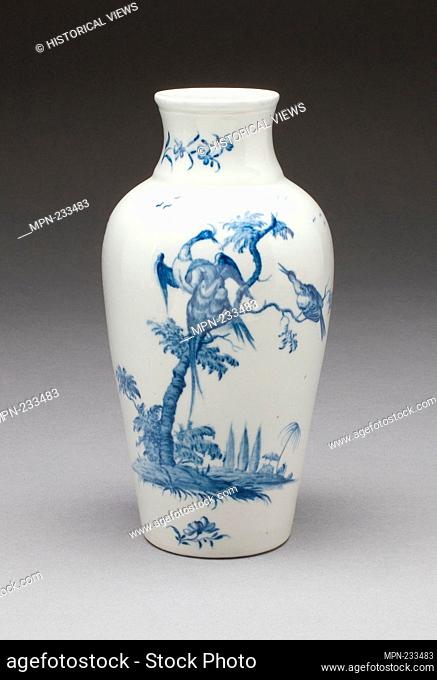 Vase - About 1755 - Worcester Porcelain Factory Worcester, England, founded 1751 - Artist: Worcester Royal Porcelain Company, Origin: Worcester, Date: 1750–1760