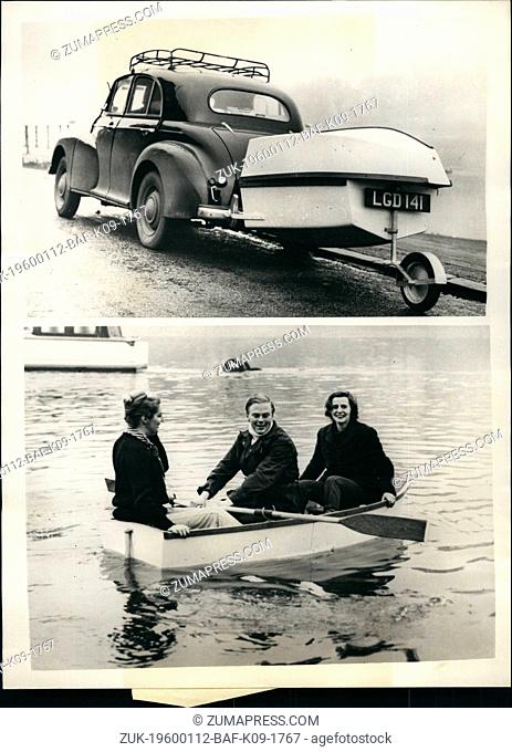 1962 - Demonstrating The Beaver Traiboat: A practical demonstration was held at the slipway on the Putney Embankment today