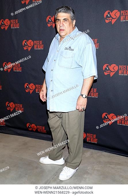 Opening night of Piece of My Heart: The Bert Berns Story at the Signature Theatre - Arrivals. Featuring: Vincent Pastore Where: New York, New York