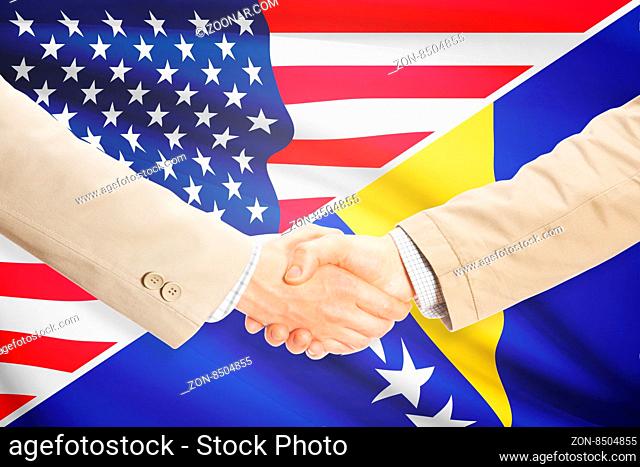 Businessmen shaking hands - United States and Bosnia and Herzegovina