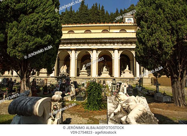 Staglieno monumental cemetery (Cimitero monumentale di Staglieno). Genoa. Mediterranean Sea. Liguria, Italy Europe
