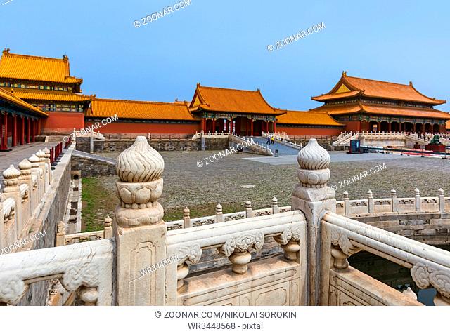 Gugong Forbidden City Palace - Beijing China - architecture background