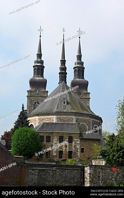 14 May 2023, Belgium, Eupen: The Parish Church of St. Nicholas, a Roman Catholic church, in the upper town of Eupen in the German-speaking Community of Belgium