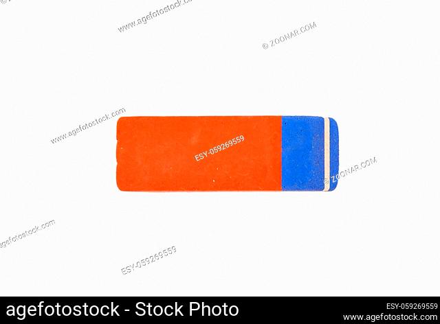 Radiergummi auf weiss - Eraser on white background