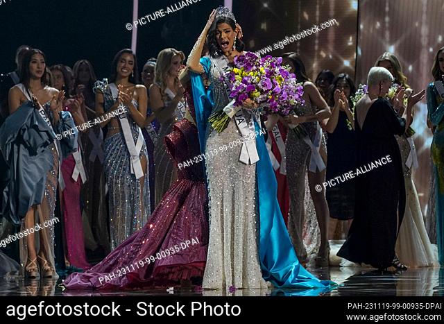 dpatop - 18 November 2023, El Salvador, San Salvador: Miss Nicaragua Sheynnis Palacios is crowned Miss Universe at the 72nd Miss Universe pageant