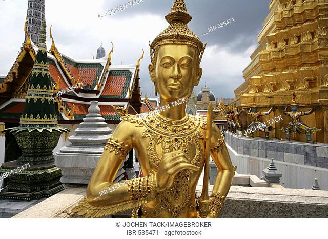 THA Thailand Bangkok Wat Phra Kaeo Temple. |