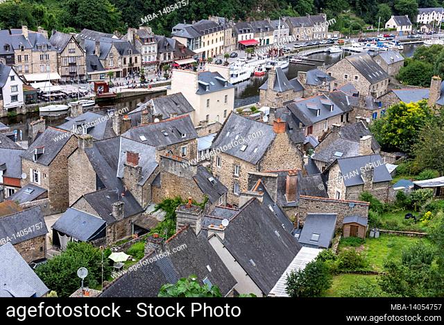 france, brittany, cotes-d'armor department, old town of dinan