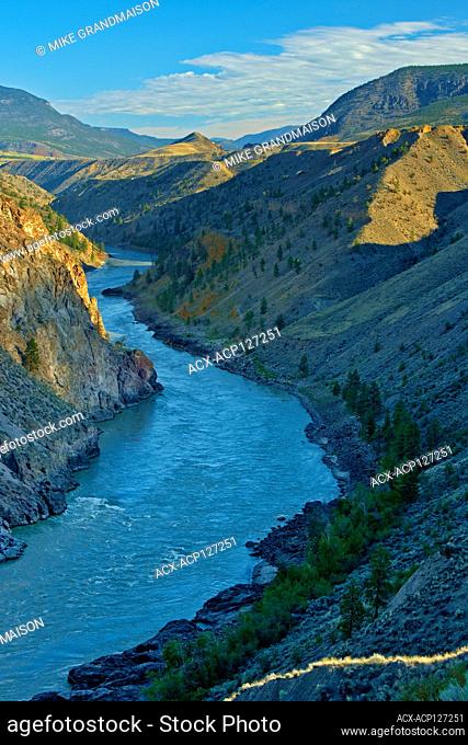Interior Plateau and Fraser River in Fraser Canyon Near Lillooet British Columbia Canada