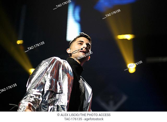 Erick Brian Colón of CNCO performs during the Y100 Jingle Ball at the BB&T Center on December 22, 2019 in Sunrise, Florida
