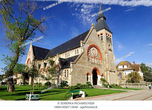 France, Pas de Calais, Cote d'Opale, Le Touquet, Jeanne d'Arc church