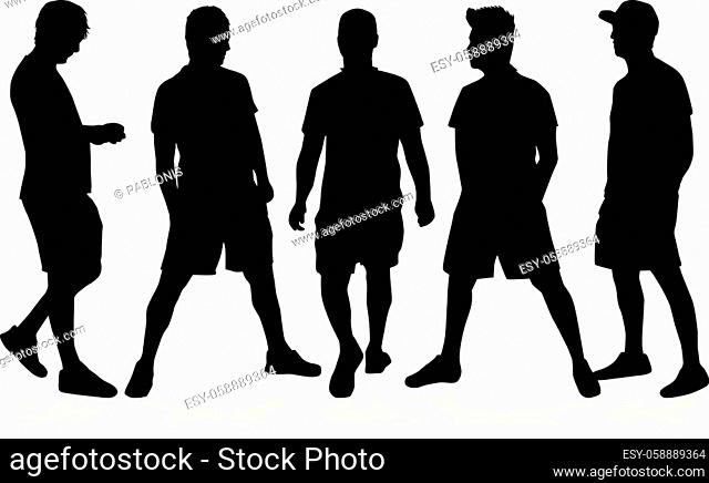 Silhouettes of a man, concept illustration