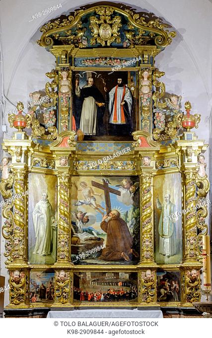 Baroque altarpiece dedicated to Ramon Llull, Church of San Miguel, Mallorca, Balearic Islands, Spain