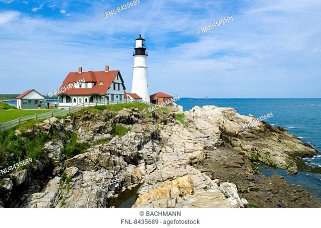 Portland Head Light Lighthouse, Maine, New England, USA