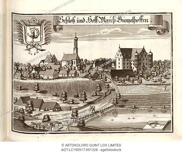 Castle and Hoff-March Güntzelhoffen, Schloss and Hofmark Günzlhofen in Oberschweinbach in Bavaria (Germany), Fig. 77, p. 44, Wening, Michael (del