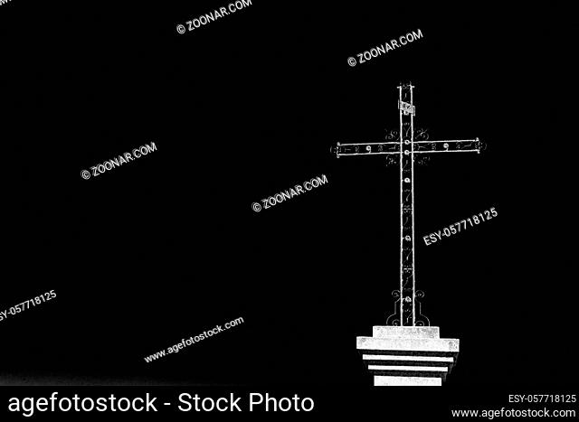 abstract   cross in  italy europe and the sky background