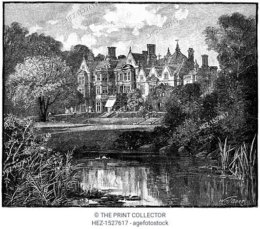 Sandringham House, Norfolk, 1900. The house was bought by Queen Victoria in 1862, and is still used as a royal residence
