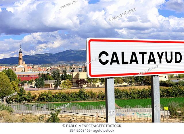 Overview of Calatayud, Zaragoza, Spain