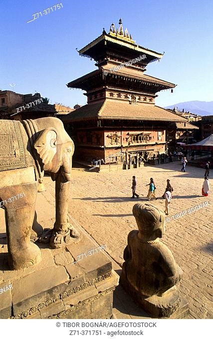 Taumadhi Tol. Bhaktapur. Kathmandu Valley. Nepal