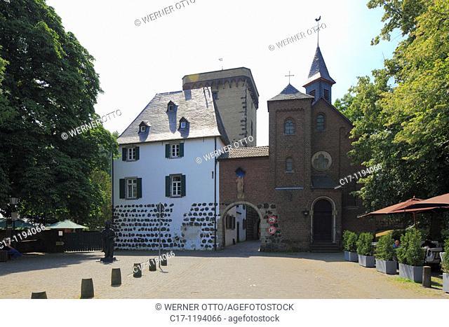 Germany, Dormagen, Rhine, Lower Rhine, North Rhine-Westphalia, Dormagen-Zons, Feste Zons, Middle Ages, Zoll Tower and Rhine Town Gate