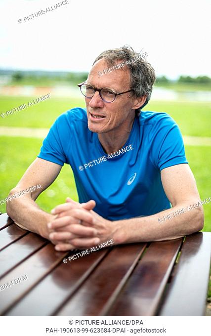 27 May 2019, Baden-Wuerttemberg, Stuttgart: Dieter Baumann, former German athlete and Olympic champion, speaks in an interview with dpa