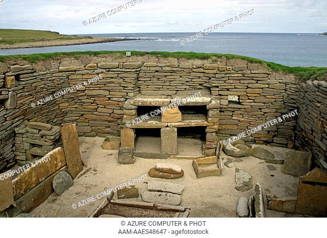 Skara Brae ruins, Orkneys Scotland United Kingdom