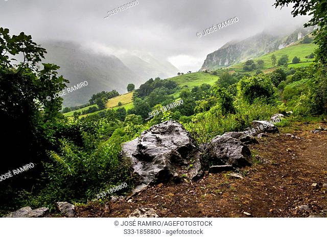 Asón valley from Socueva  Santander  Cantabria  Spain
