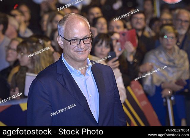 ROME, ITALY - OCTOBER 16: Roberto Gualtieri attend the red carpet for ""Poker Face"" at Alice Nella Città during the 17th Rome Film Festival at Auditorium della...