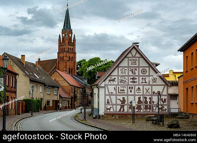 Germany, Baltic Sea, Mecklenburg-Western Pomerania, Mecklenburg Lake District, Röbel/Müritz, Tempelberg, Parish Church of St