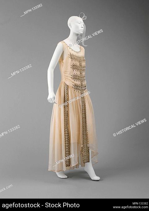 Robe de Style. Design House: House of Lanvin (French, founded 1889); Designer: Jeanne Lanvin (French, 1867-1946); Date: 1922; Culture: French; Medium: silk