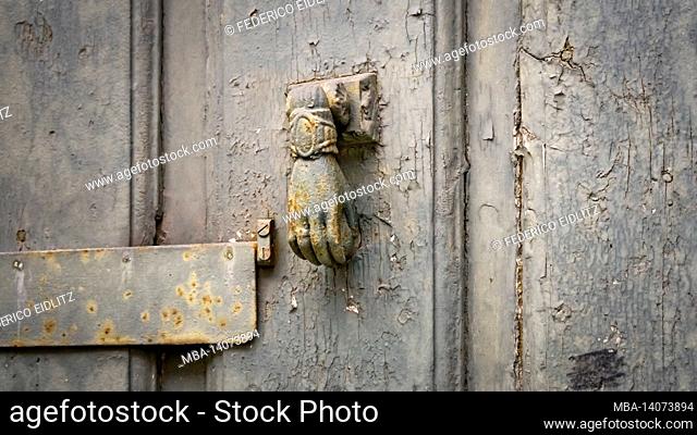 old door knocker in perpignan