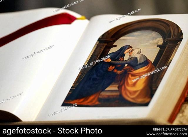 The Visitation, Virgin Mary and Elisabeth. Annecy. France