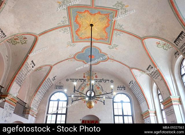 Rear Synagogue, which is also known as the New School in the Jewish Quarter of Trebic in the Czech Republic is one of the best preserved Jewish ghettos in...