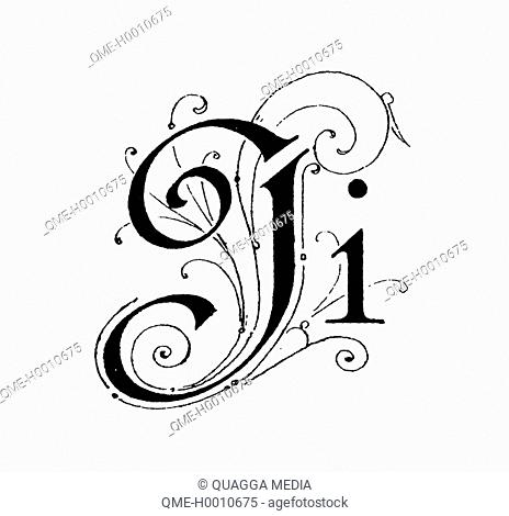 Alphabet character, letter J