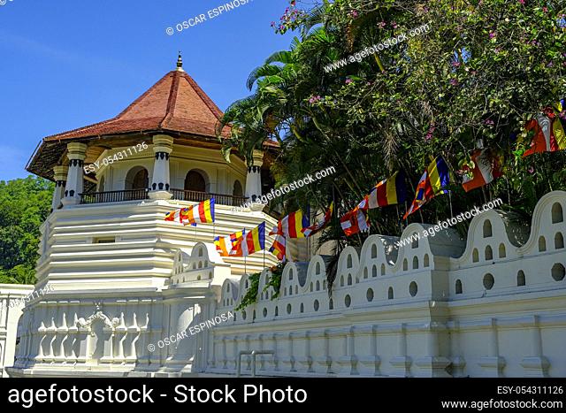 Temple of the Tooth of Buddha in Kandy, Sri Lanka