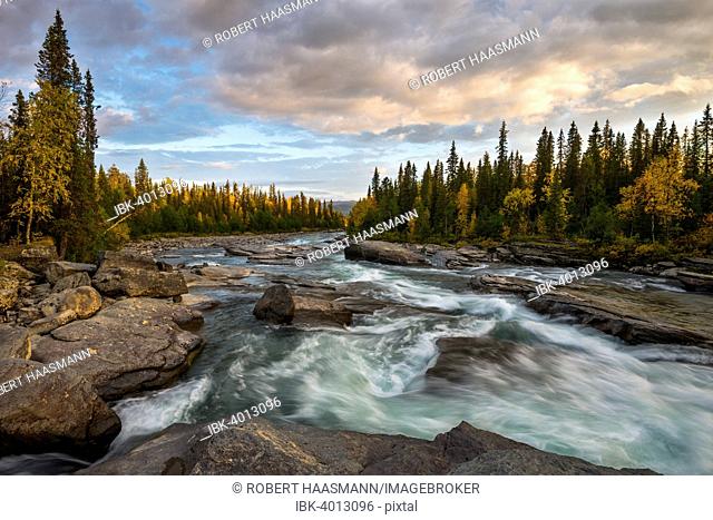 River, Kvikkjokk, Laponia, Lapland, Sweden