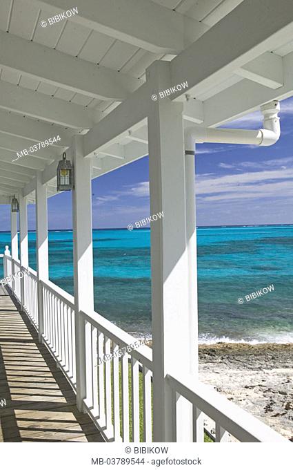 Caribbean, Bahamas, ocean, porch, view
