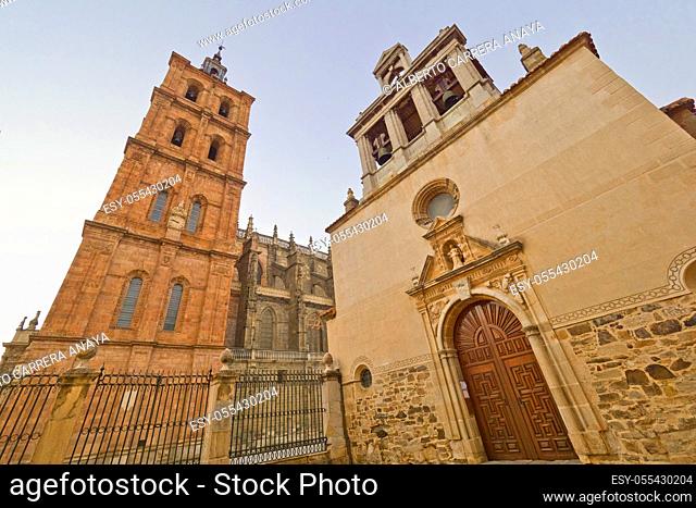 Cathedral Of Astorga, 15-18th Century Gothic-Renaissance Style, Astorga, León, Castilla y León, Spain, Europe