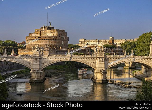 Castel Sant Angelo or The Mausoleum of Hadrian Rome Italy